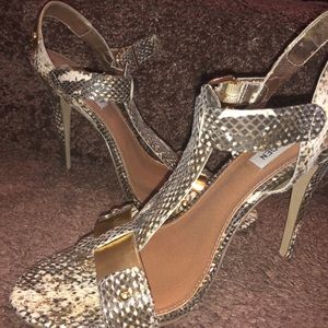 Women’s Snakeskin Sandal Heels
